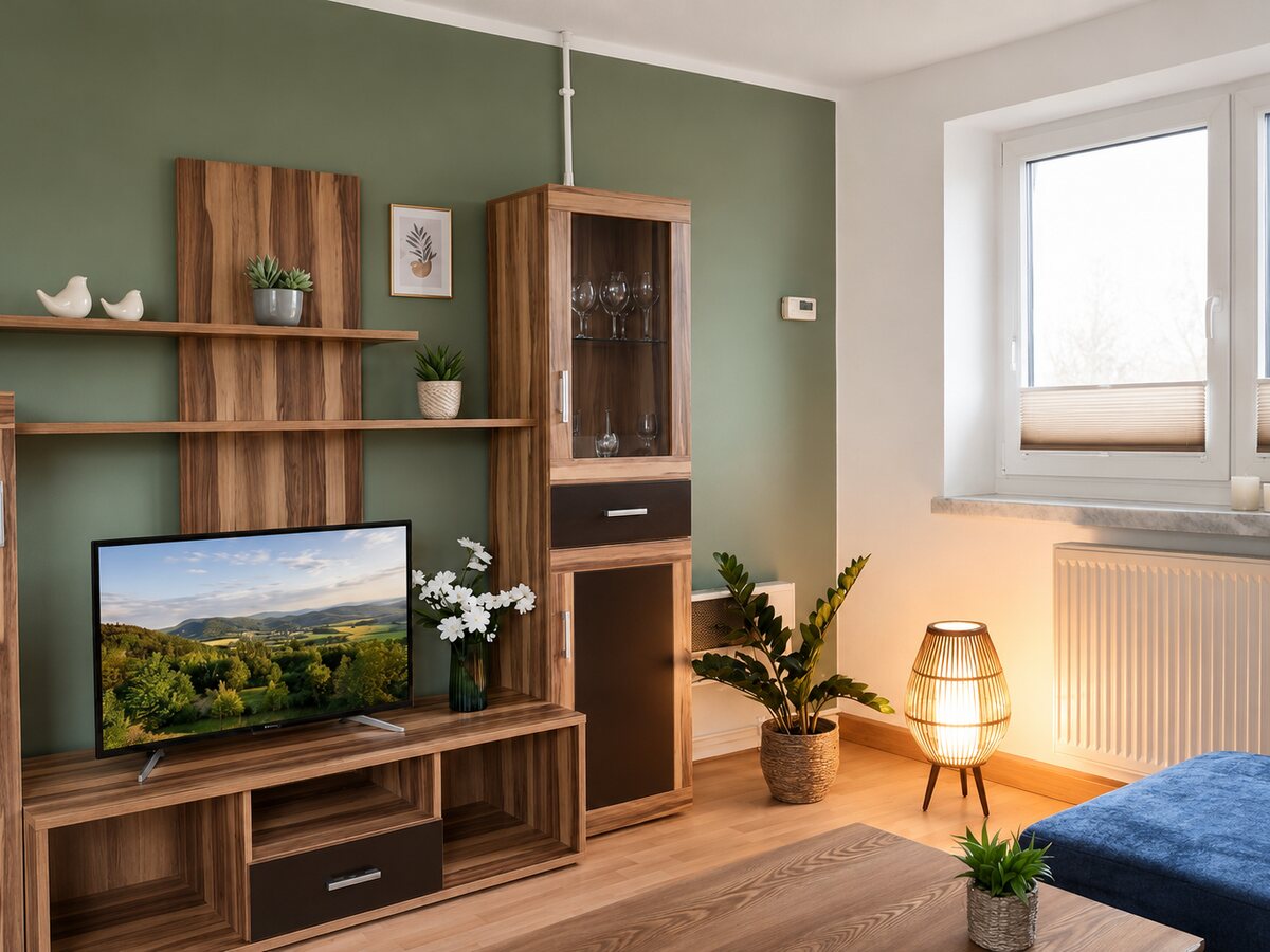 Wohnzimmer – Ferienwohnung "August 30" Wohnzimmer – Ferienwohnung "August 30"